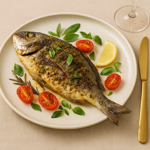 Oven-Grilled Bream with Herbs and Lemon