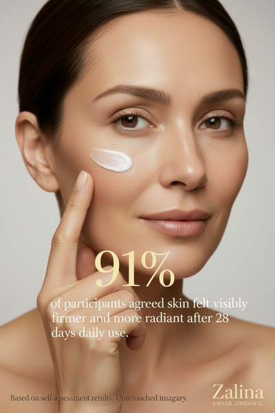 DAY GODDESS clinical stat - 91% of participants agreed skin felt visibly firmer